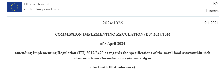 EU,Novel,Food,Use,Substance,Approve